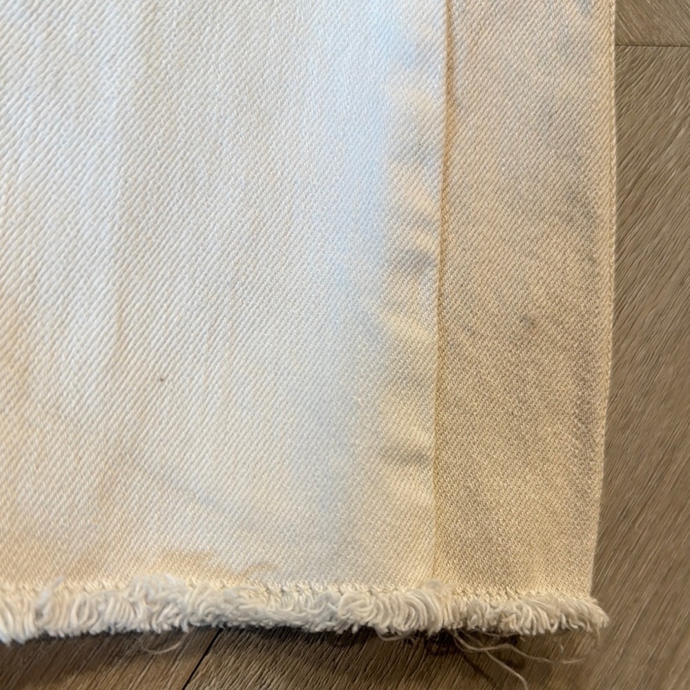 Frame Denim Flare & Wide Leg Jeans in Two Tone Cream - Picture 6 of 6